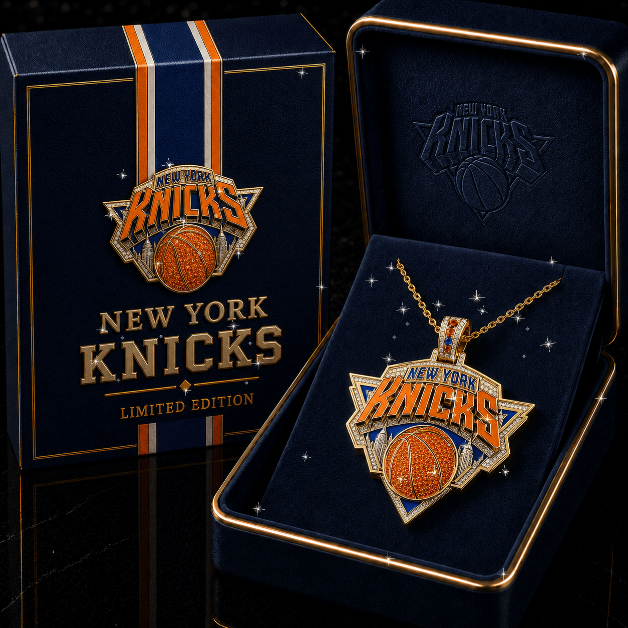 NYK Solid Gold Chain with Diamond Pendant PDL