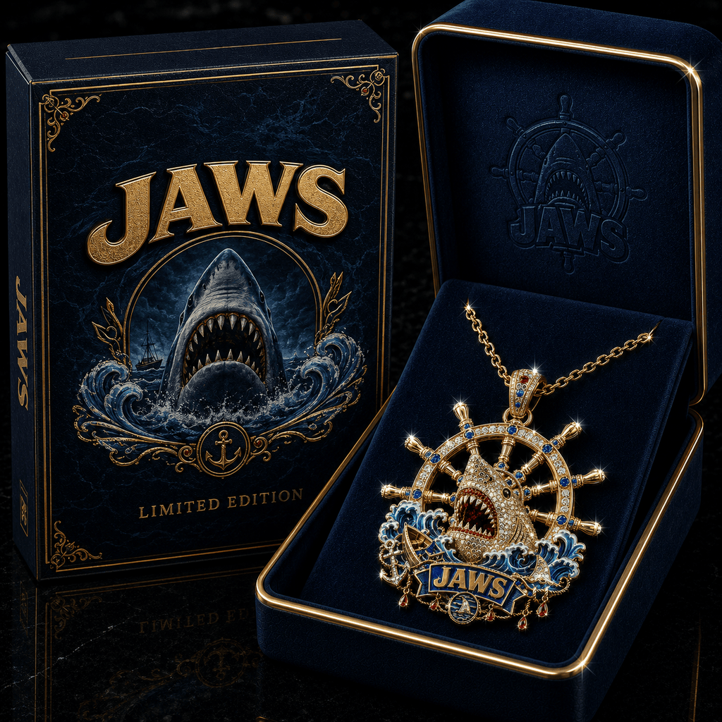 JAWS Solid Gold Chain with Diamond Pendant PDL