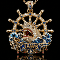 JAWS Solid Gold Chain with Diamond Pendant PDL