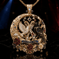 FLM Solid Gold Chain with Diamond Pendant PDL