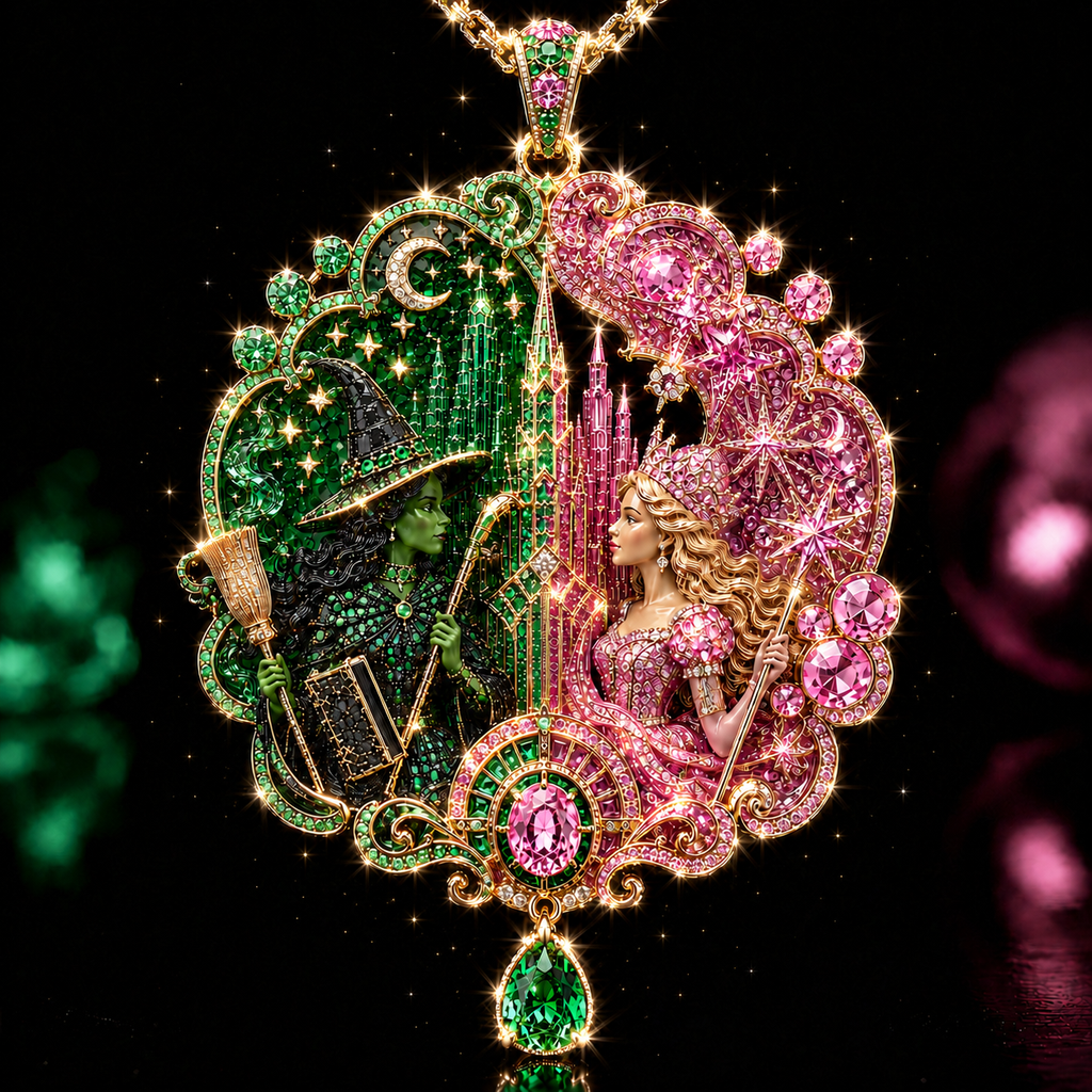 WCKD Solid Gold Chain with Diamond Pendant PDL