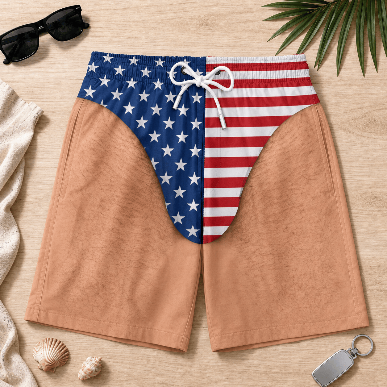 Premium Patriotic Men Swim Trunks TNSM