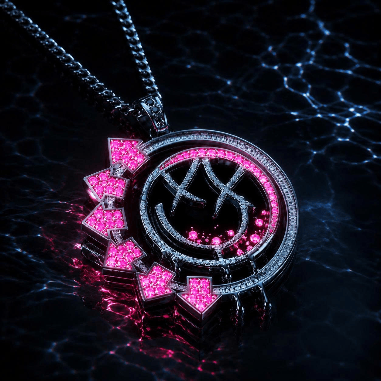 BLIK Solid Gold Chain with Diamond Pendant BMD