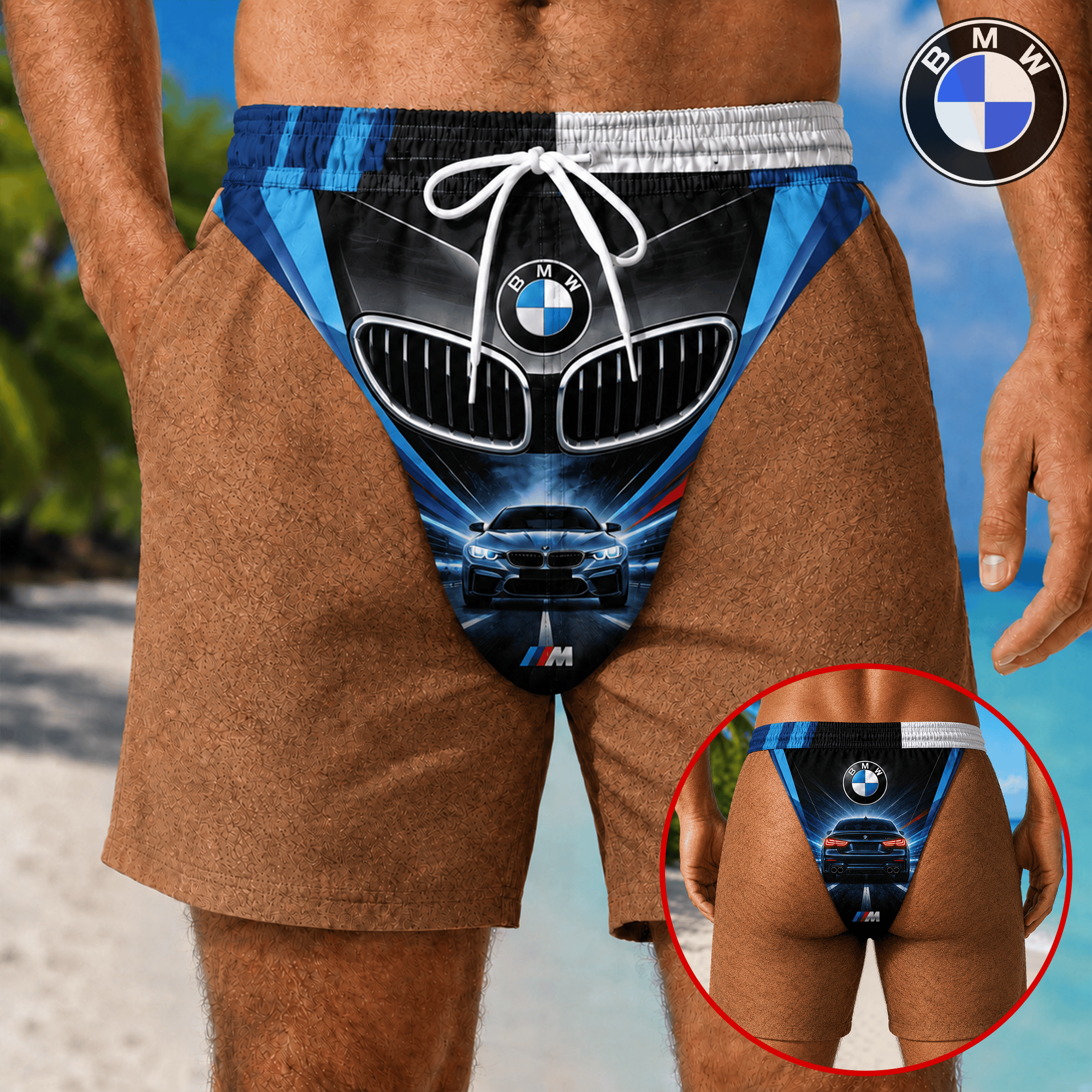 Premium BW Men Swim Trunks TNSM