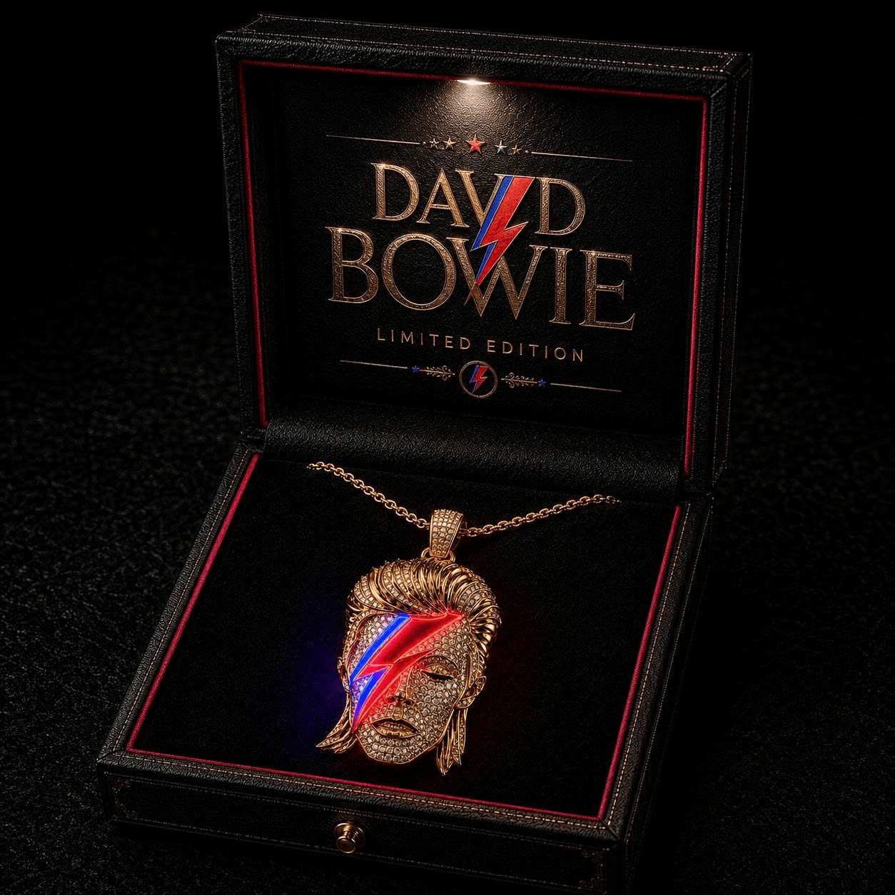 DVB Solid Gold Chain with Diamond Pendant BMD