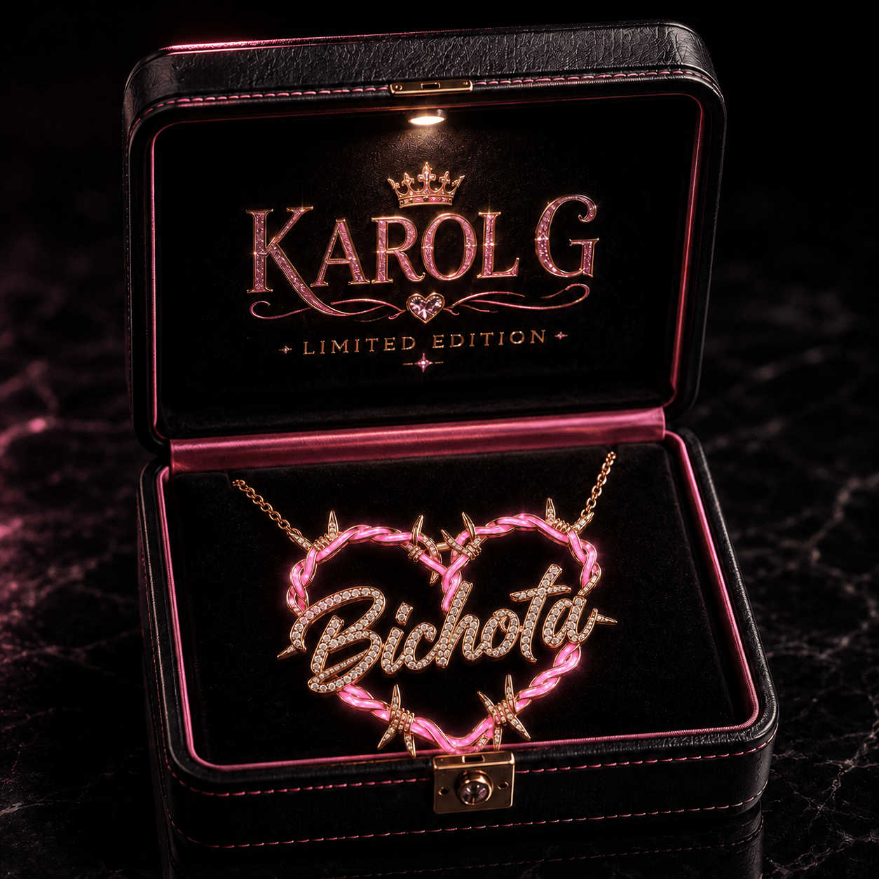 KRG Solid Gold Chain with Diamond Pendant BMD