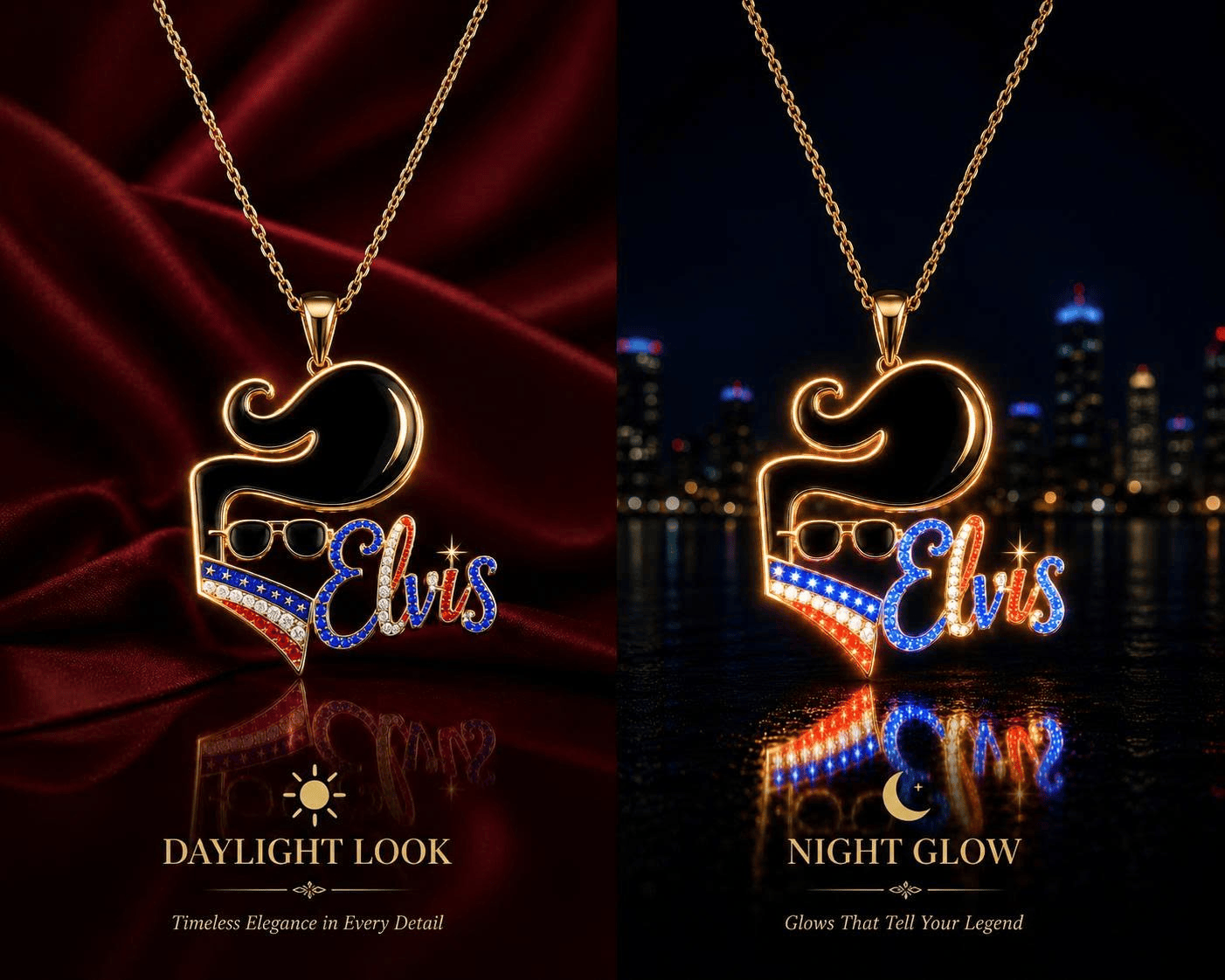 ELV Solid Gold Chain with Diamond Pendant BMD