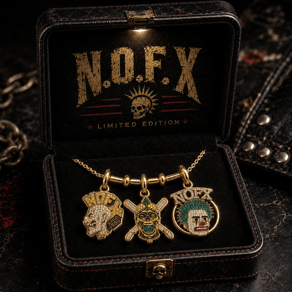 NOFX Solid Gold Chain with Diamond Pendant BMD