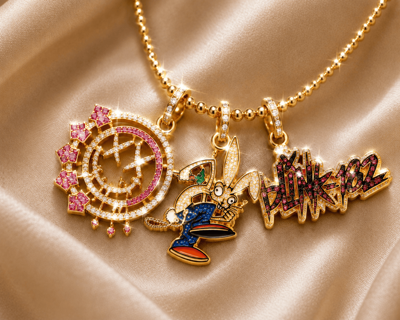 BLIK Solid Gold Chain with Diamond Pendant TMH