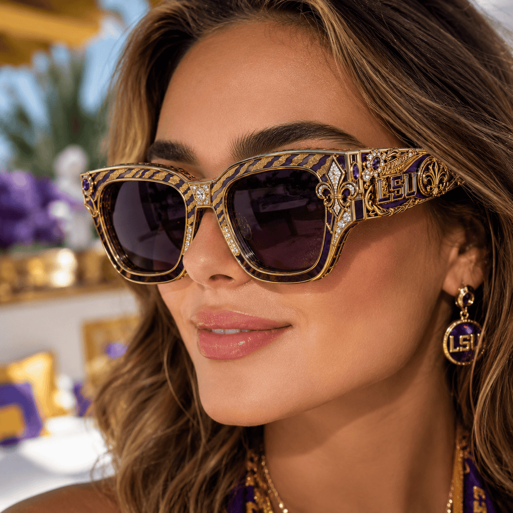 PREMIUM LSU UNISEX SUNGLASSES LNTH