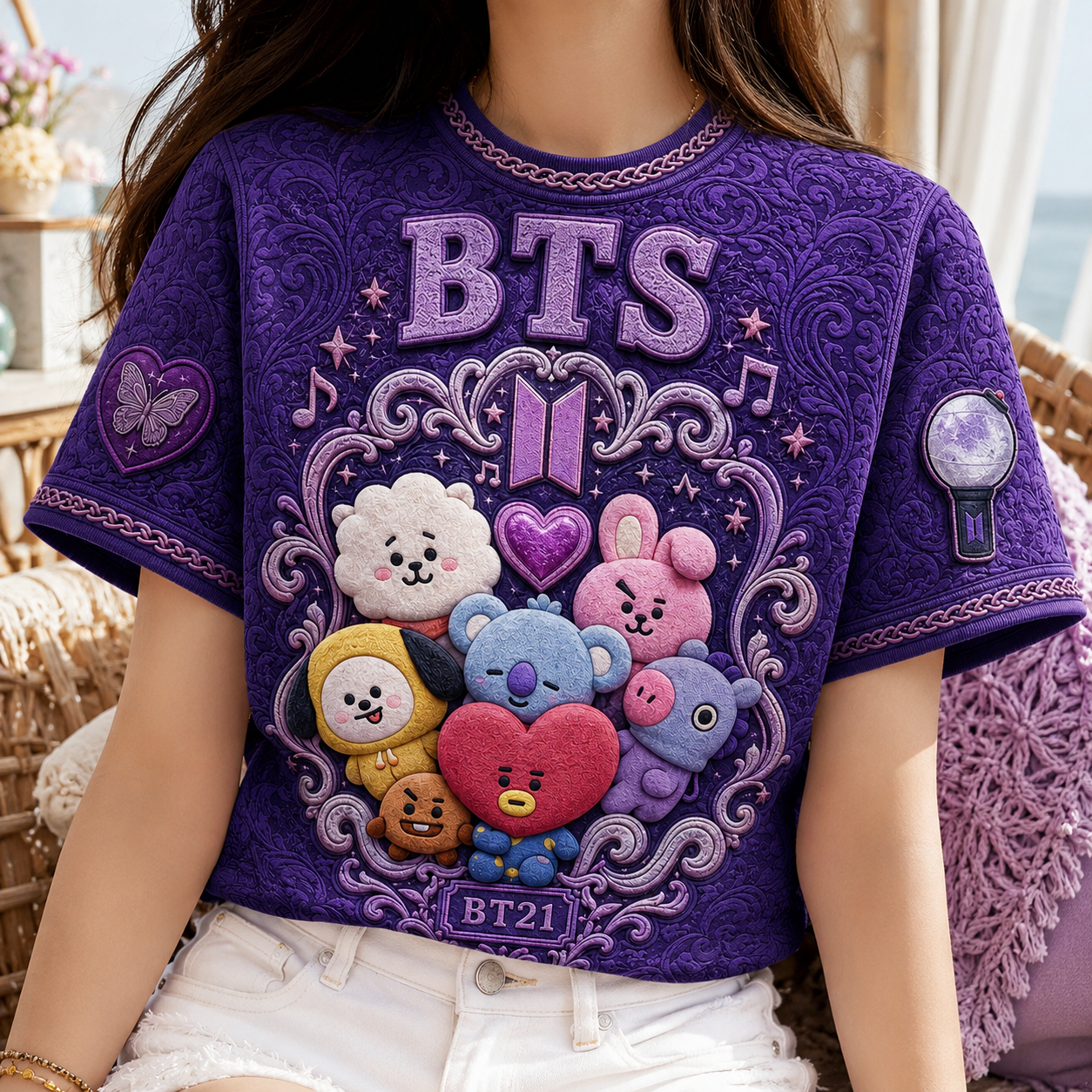 PREMIUM BTS 3D EMBOSS SHIRT TTNL