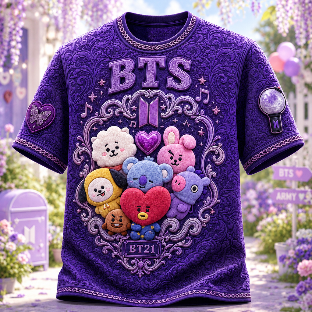 PREMIUM BTS 3D EMBOSS SHIRT TTNL