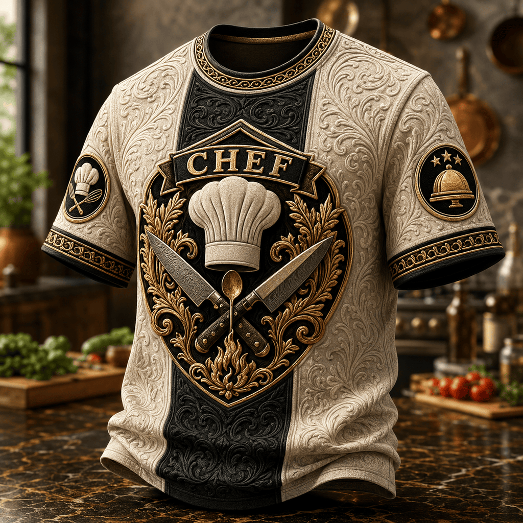 PREMIUM CHEF 3D EMBOSS SHIRT NPL