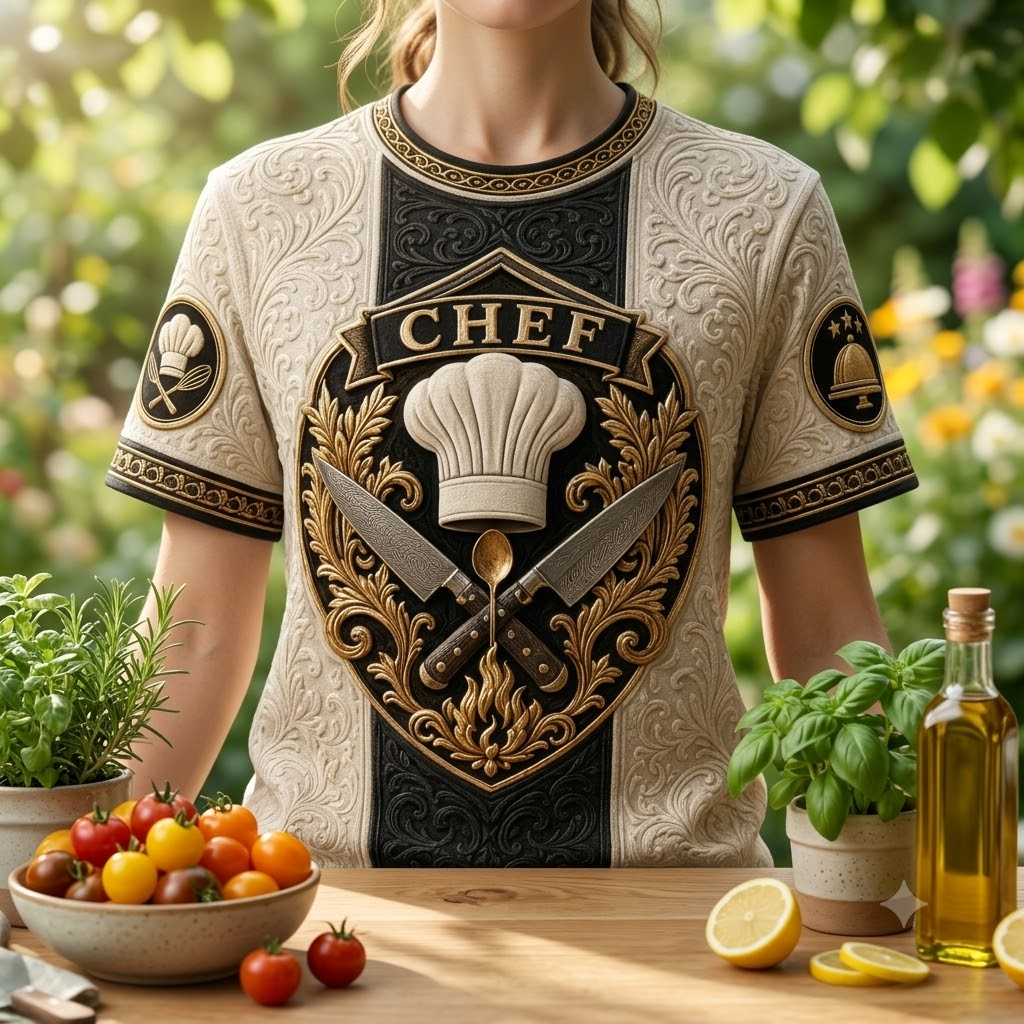 PREMIUM CHEF 3D EMBOSS SHIRT NPL