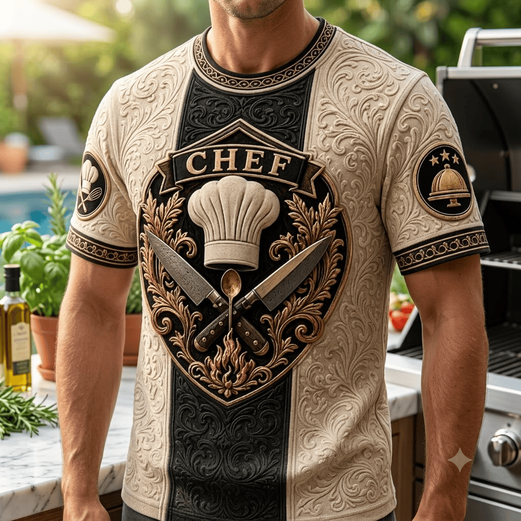 PREMIUM CHEF 3D EMBOSS SHIRT NPL