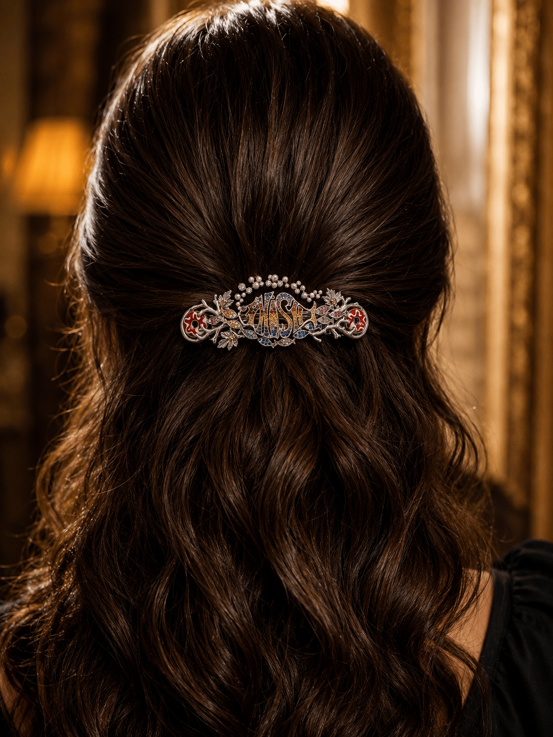 PIH Elegant Gold Hair Clip For Women BMD