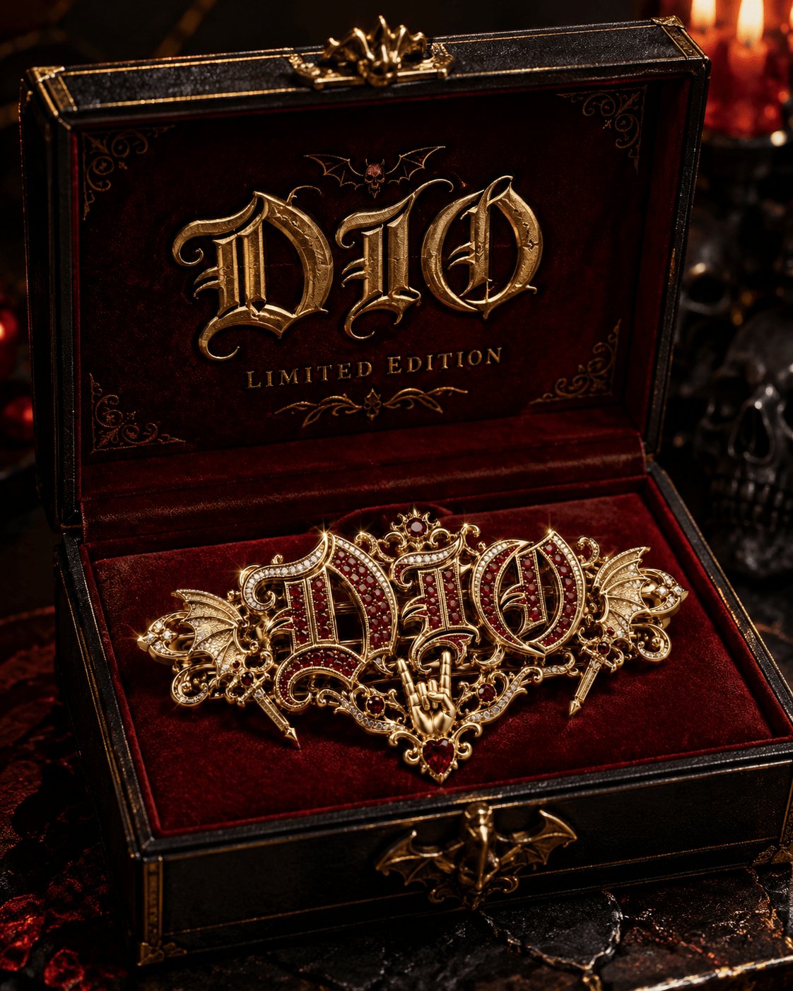 DIOO Elegant Gold Hair Clip For Women BMD