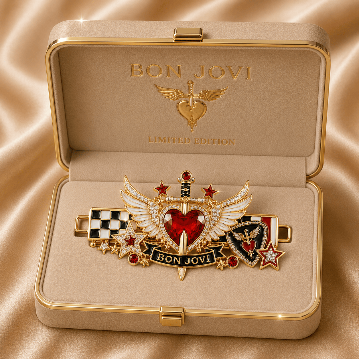 BJV Elegant Gold Hair Clip For Women TMH