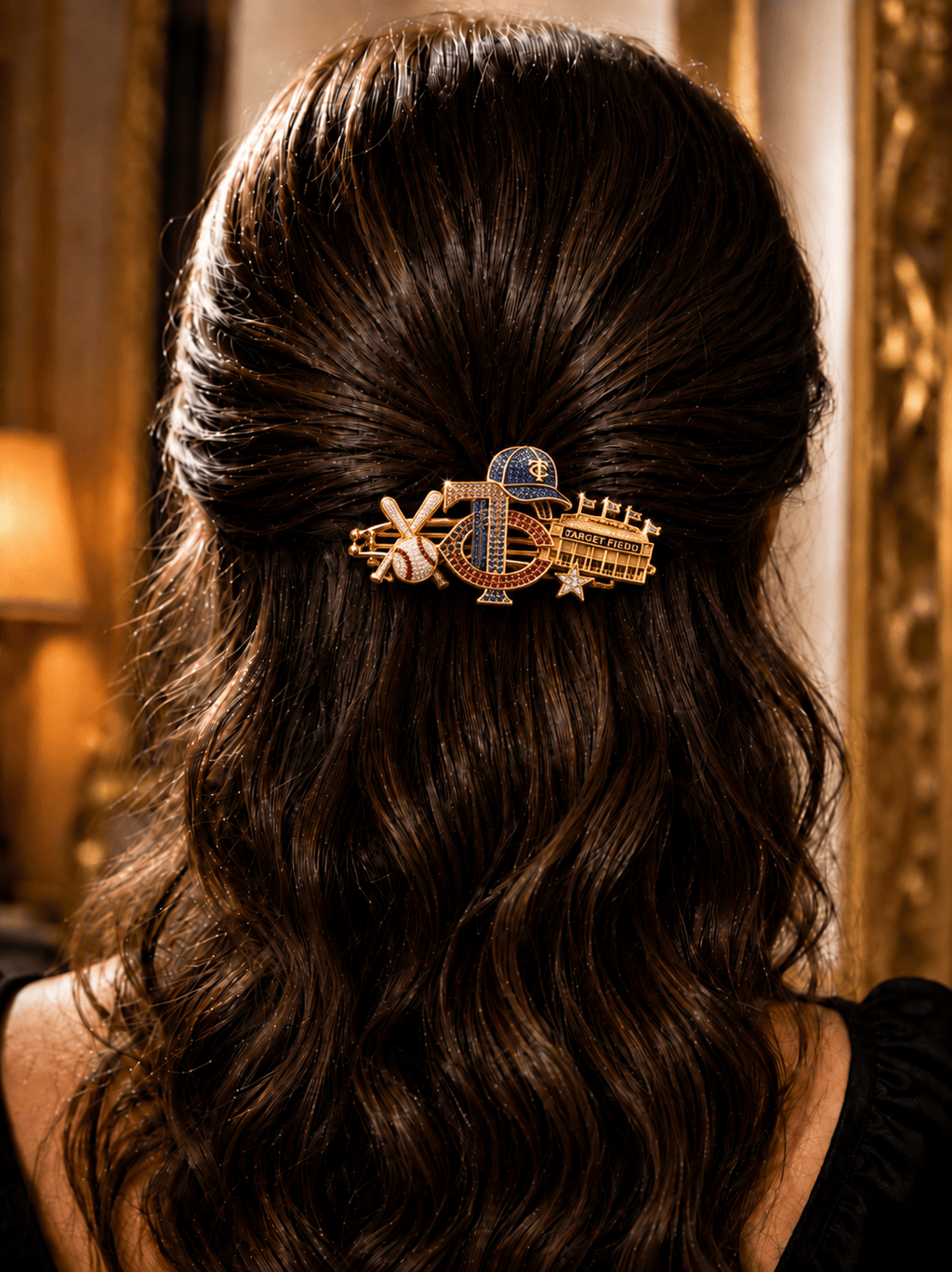 MNST Elegant Gold Hair Clip For Women BMD