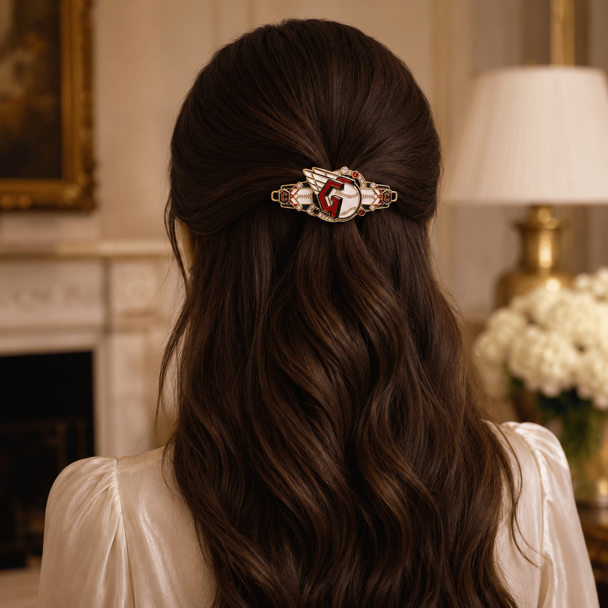 CLG Elegant Gold Hair Clip For Women TMH
