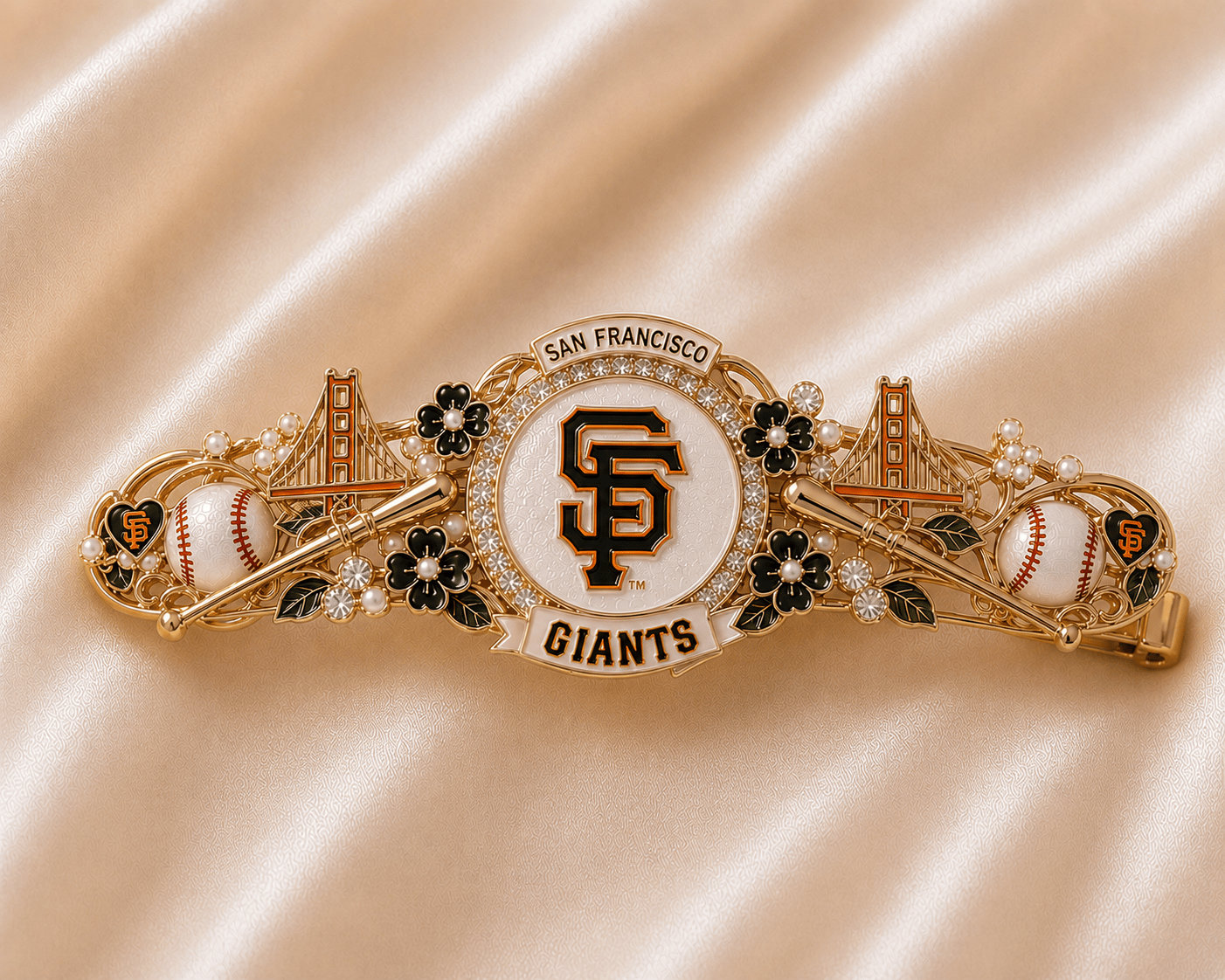 SFG Elegant Gold Hair Clip For Women TMH