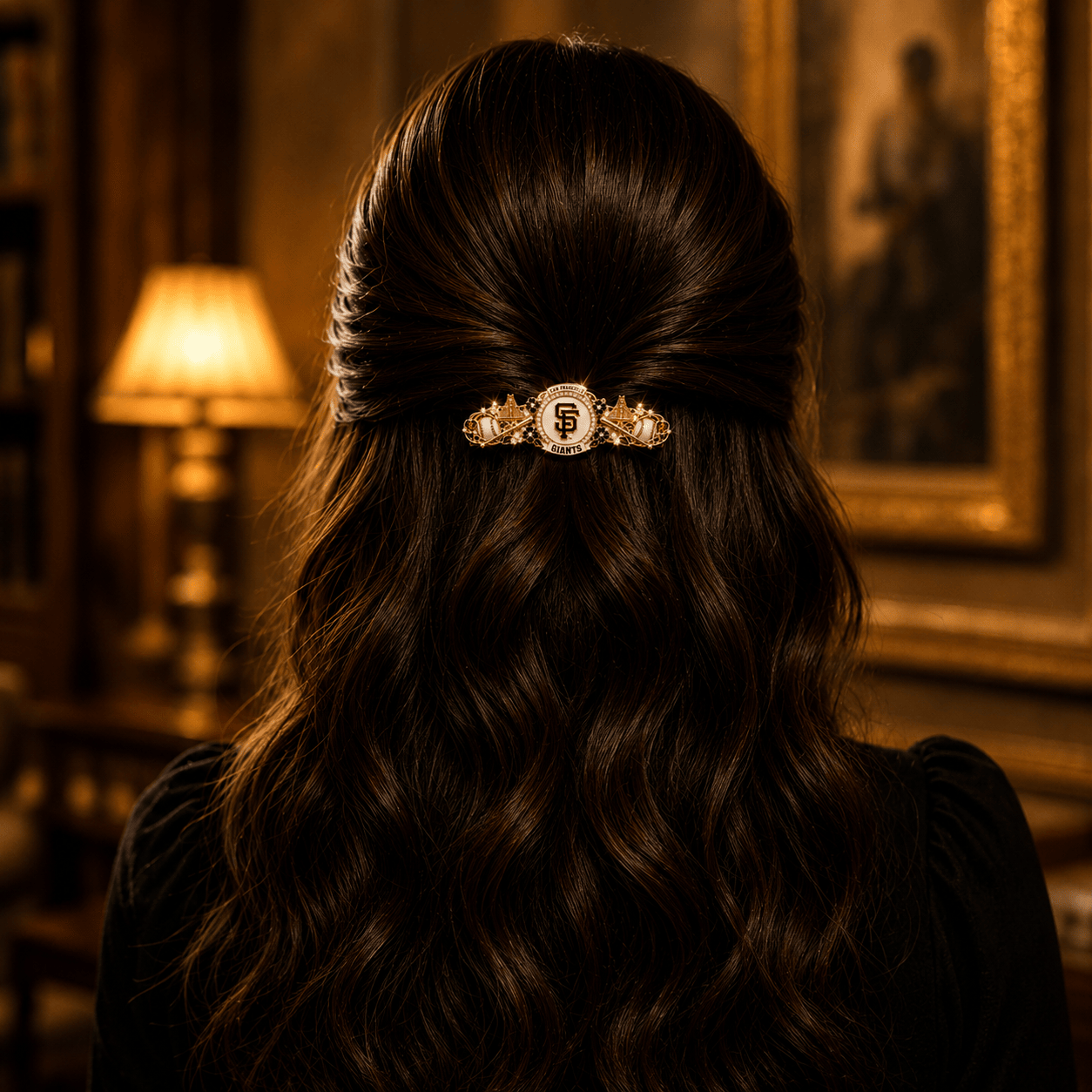 SFG Elegant Gold Hair Clip For Women TMH