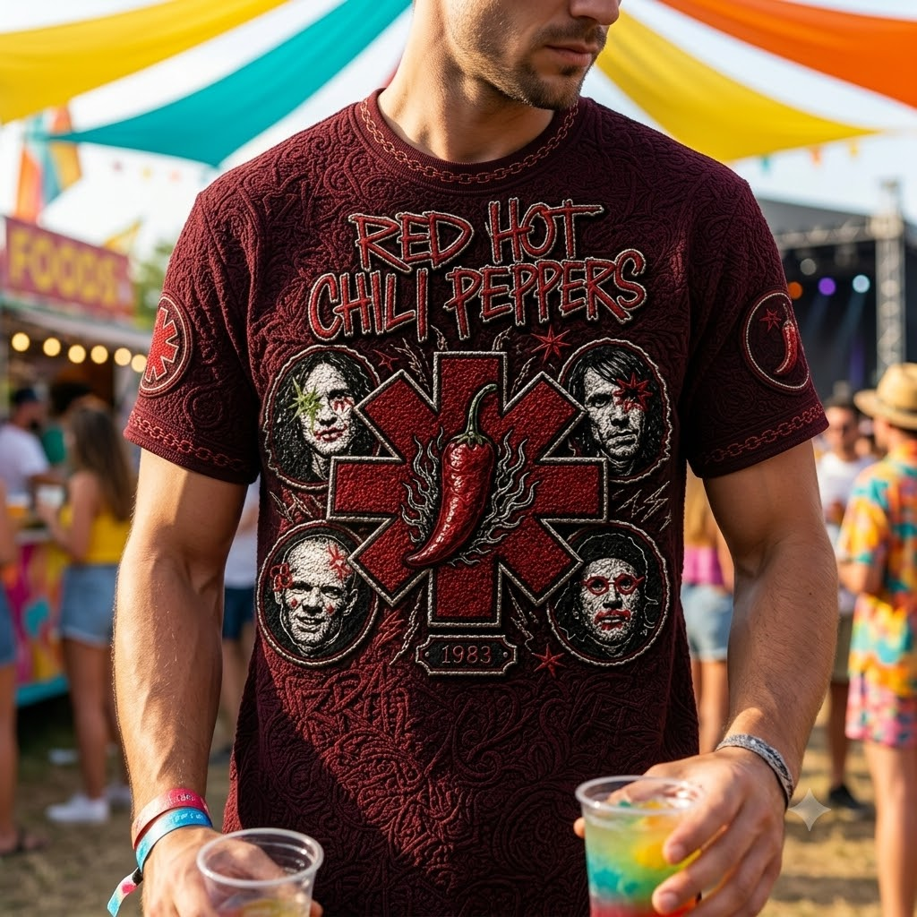 PREMIUM RHCP 3D EMBOSS SHIRT NPL