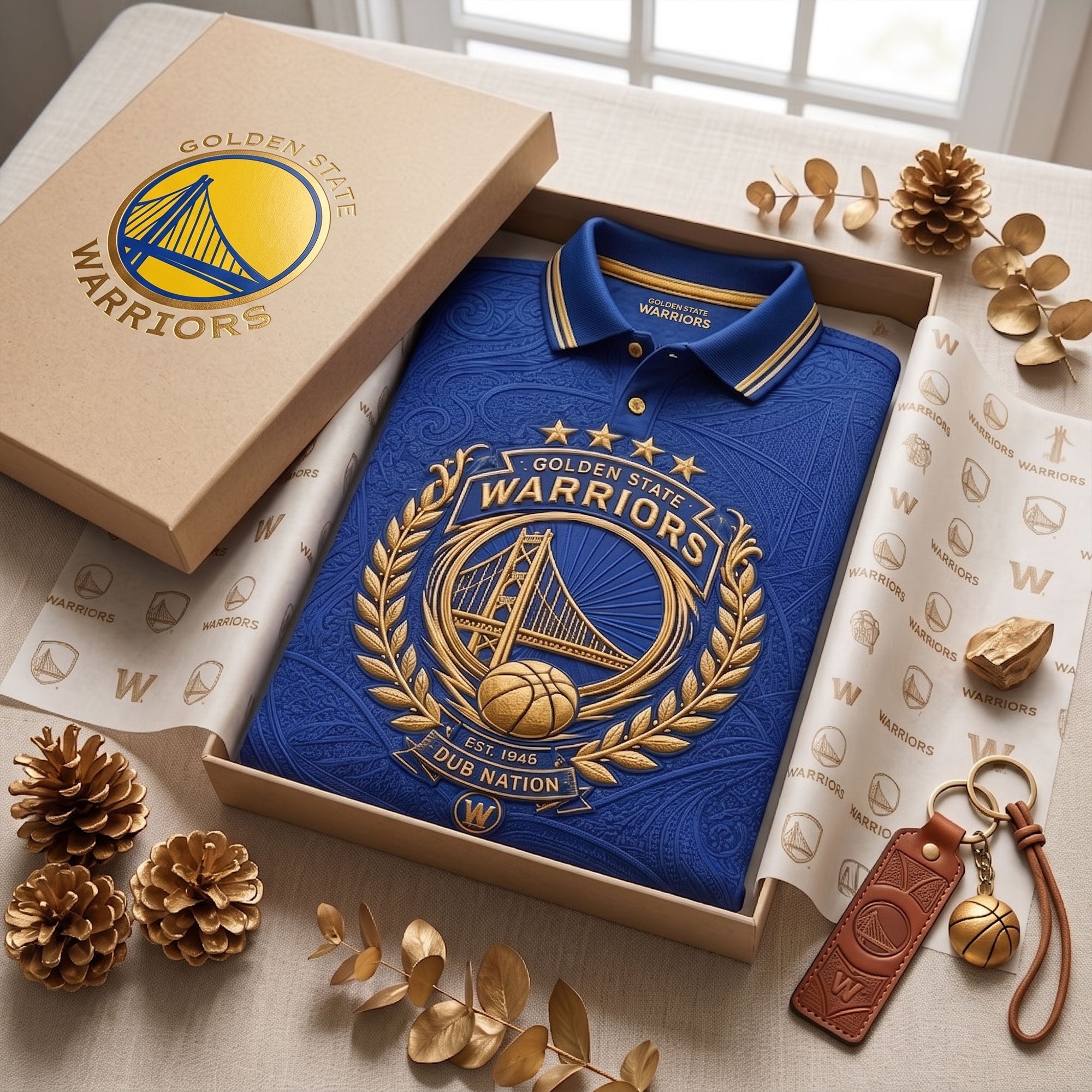 PREMIUM GSW EMBOSS POLO SHIRT DBD