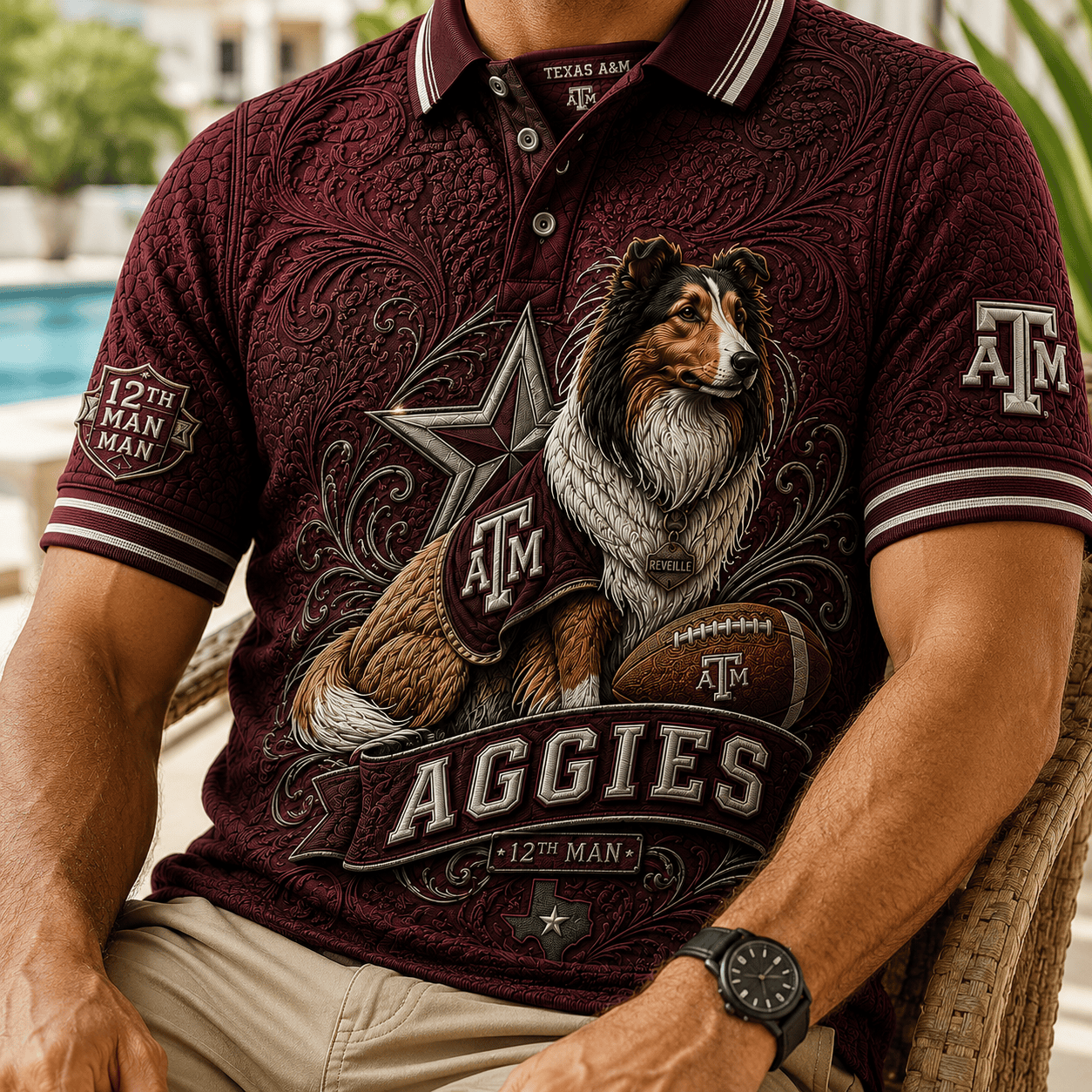 PREMIUM TAMA EMBOSS POLO SHIRT HQH
