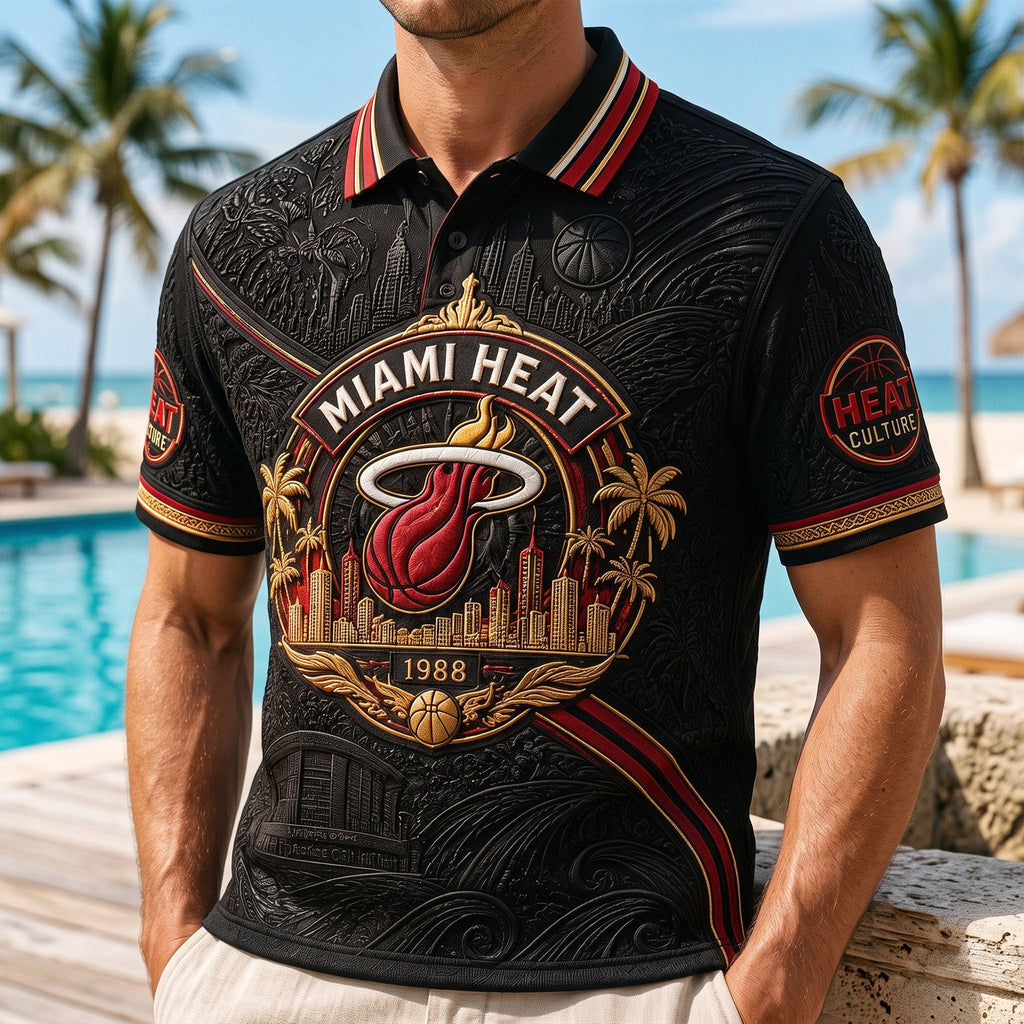 PREMIUM MMH EMBOSS POLO SHIRT DBD