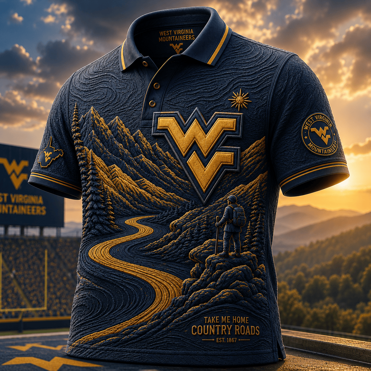 PREMIUM WVM EMBOSS POLO SHIRT HQH