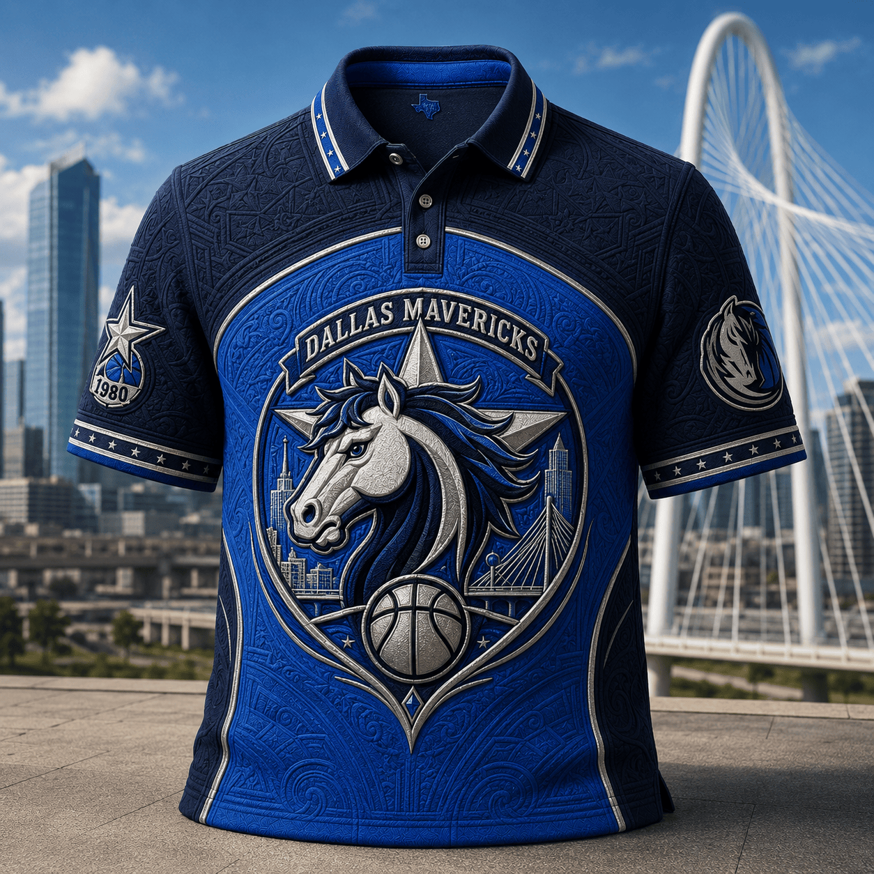 PREMIUM DLMV EMBOSS POLO SHIRT DBD