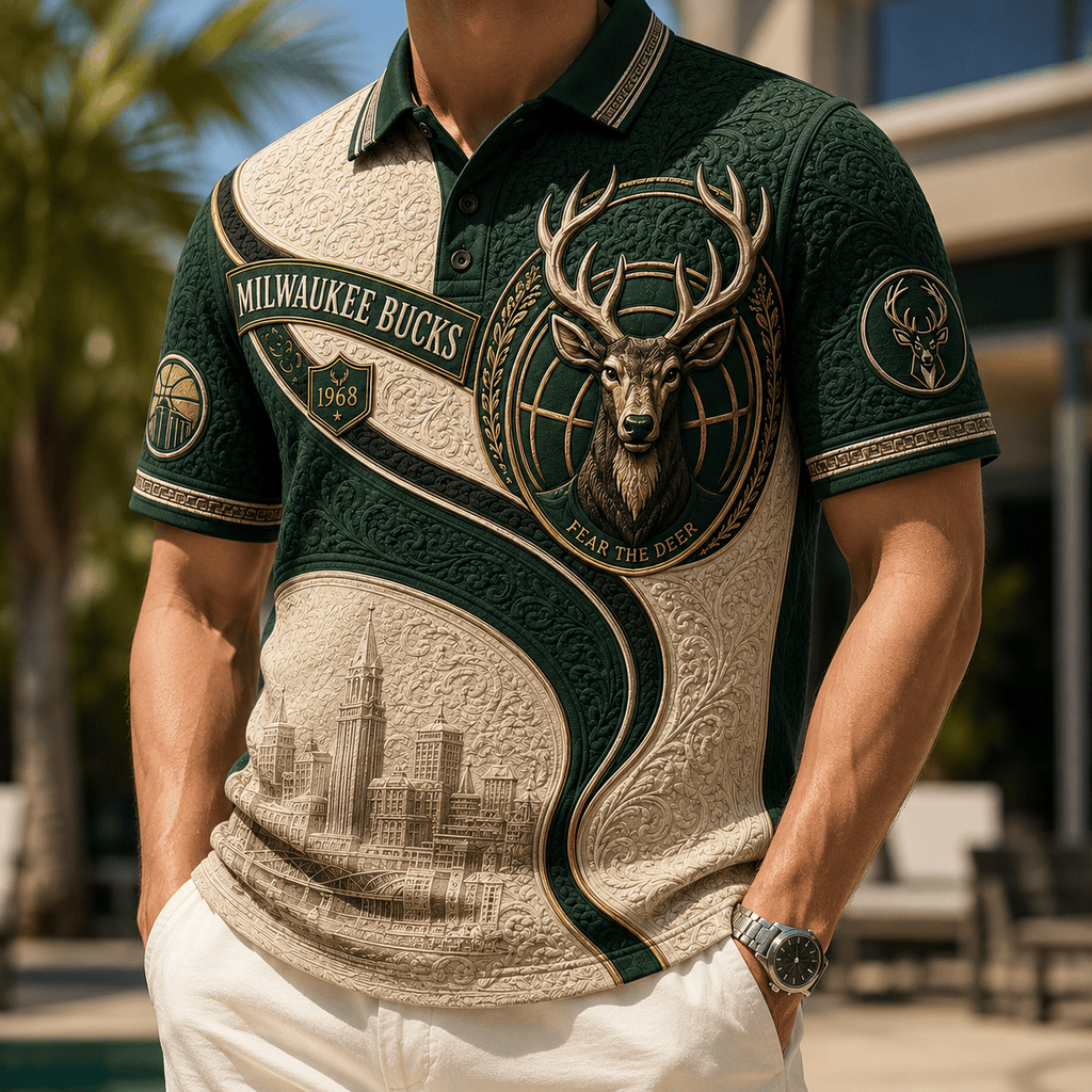 PREMIUM MLKBB EMBOSS POLO SHIRT DBD