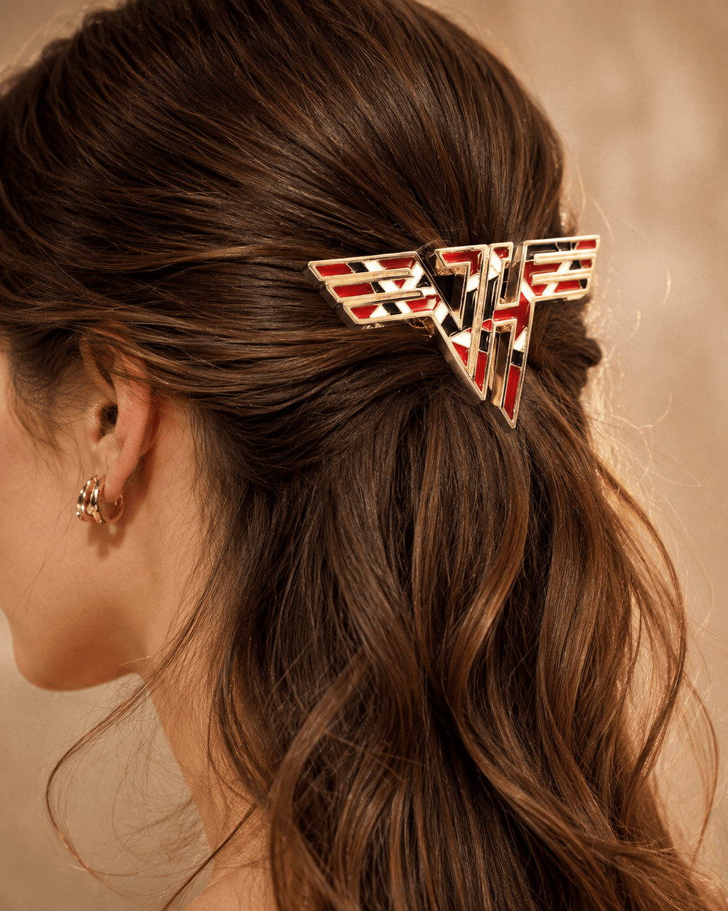 VHL Elegant Gold Hair Clip For Women TMH