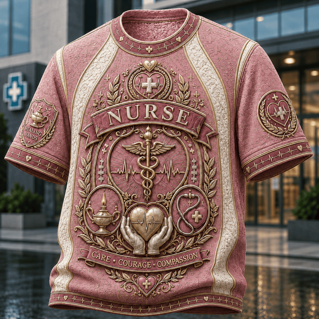 PREMIUM NURSE 3D EMBOSS SHIRT NTNA