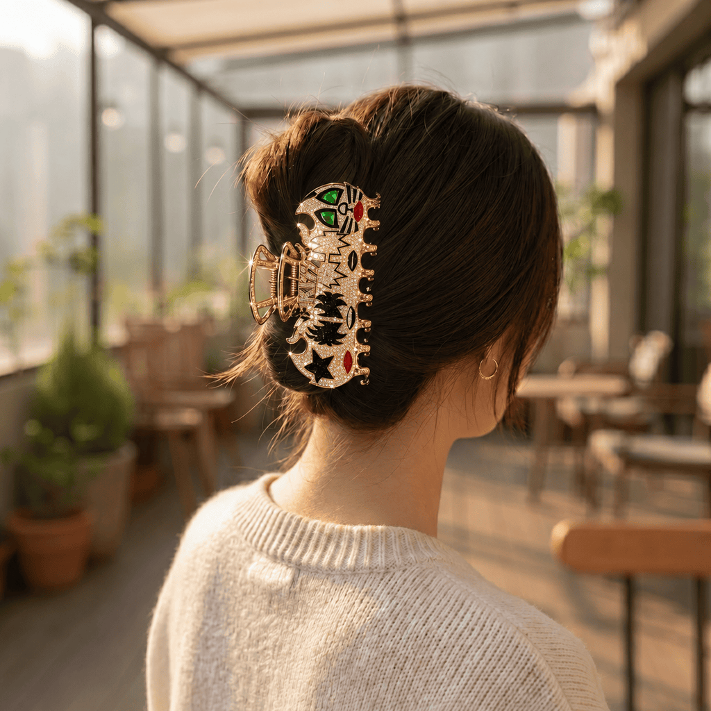 KSS Elegant Gold Hair Clip For Women BMD