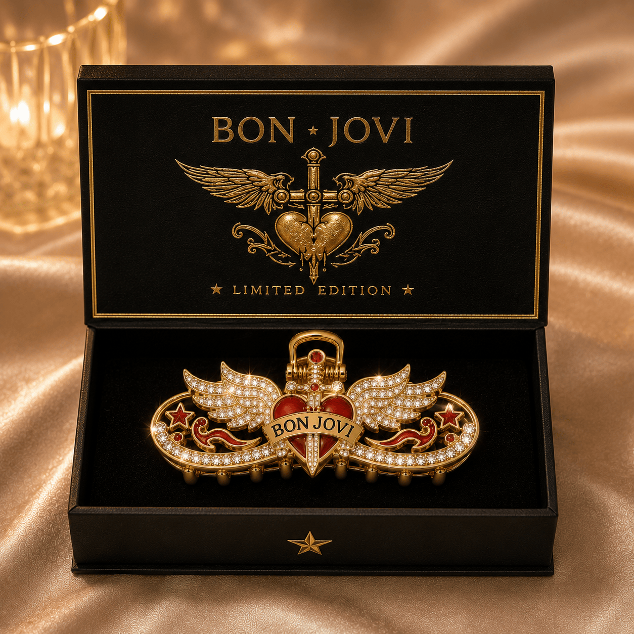 BJV Elegant Gold Hair Clip For Women TMH