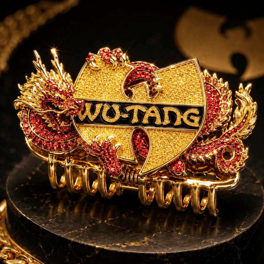 WTC Elegant Gold Hair Clip For Women BMD