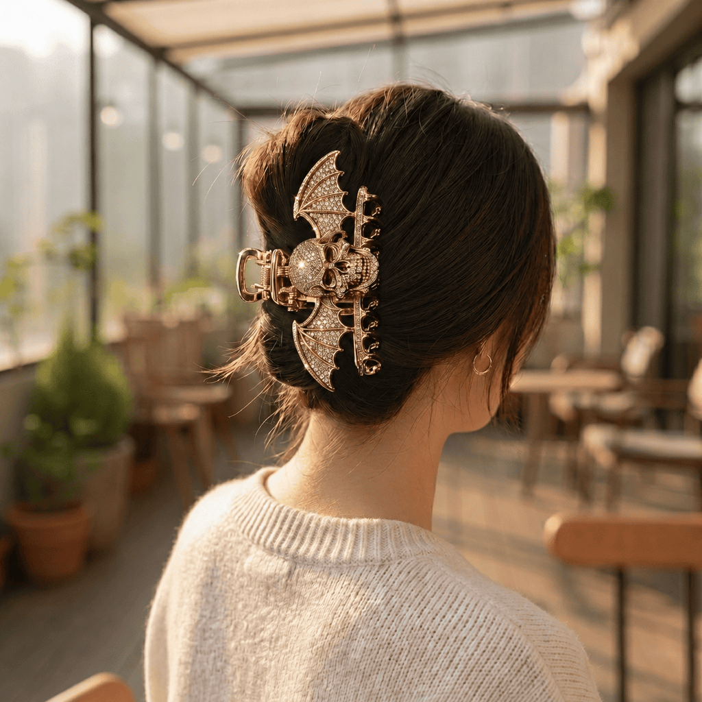 SVD Elegant Gold Hair Clip For Women BMD