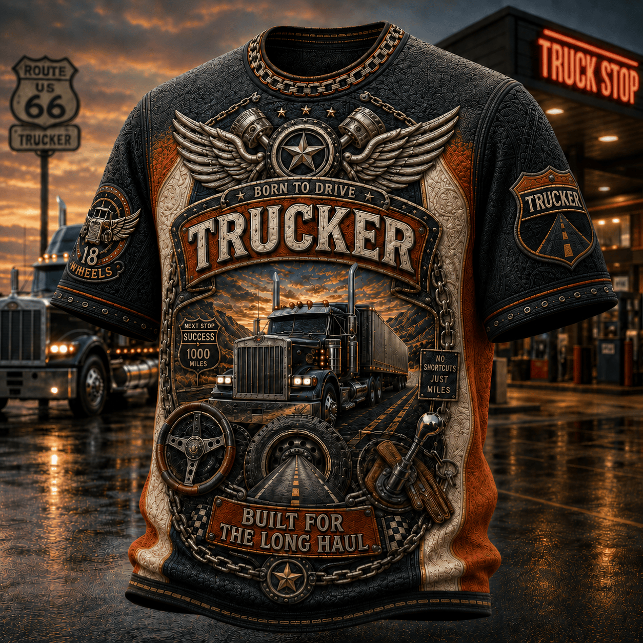 PREMIUM TRUCK 3D EMBOSS SHIRT NTNA