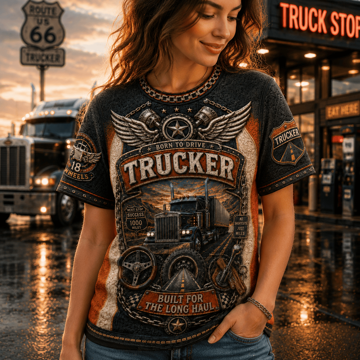 PREMIUM TRUCK 3D EMBOSS SHIRT NTNA