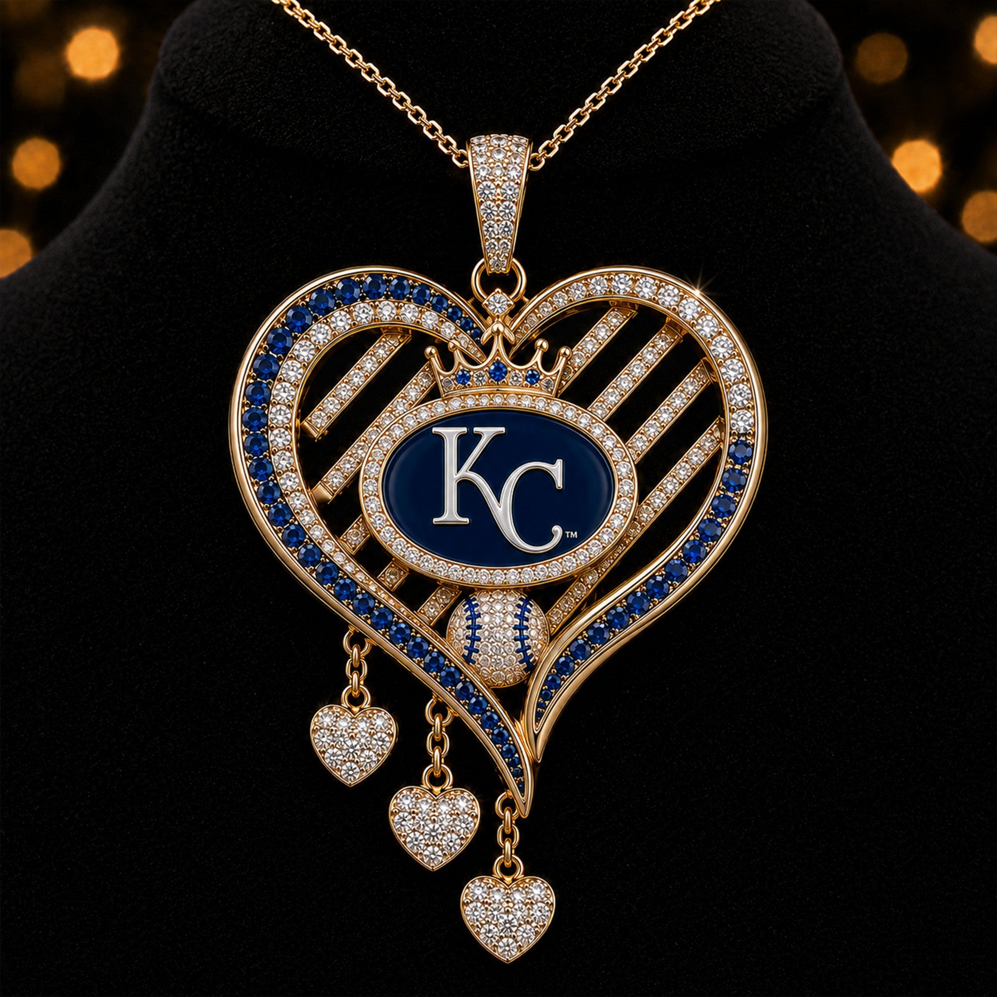 KCR Solid Gold Chain with Diamond Pendant BMD