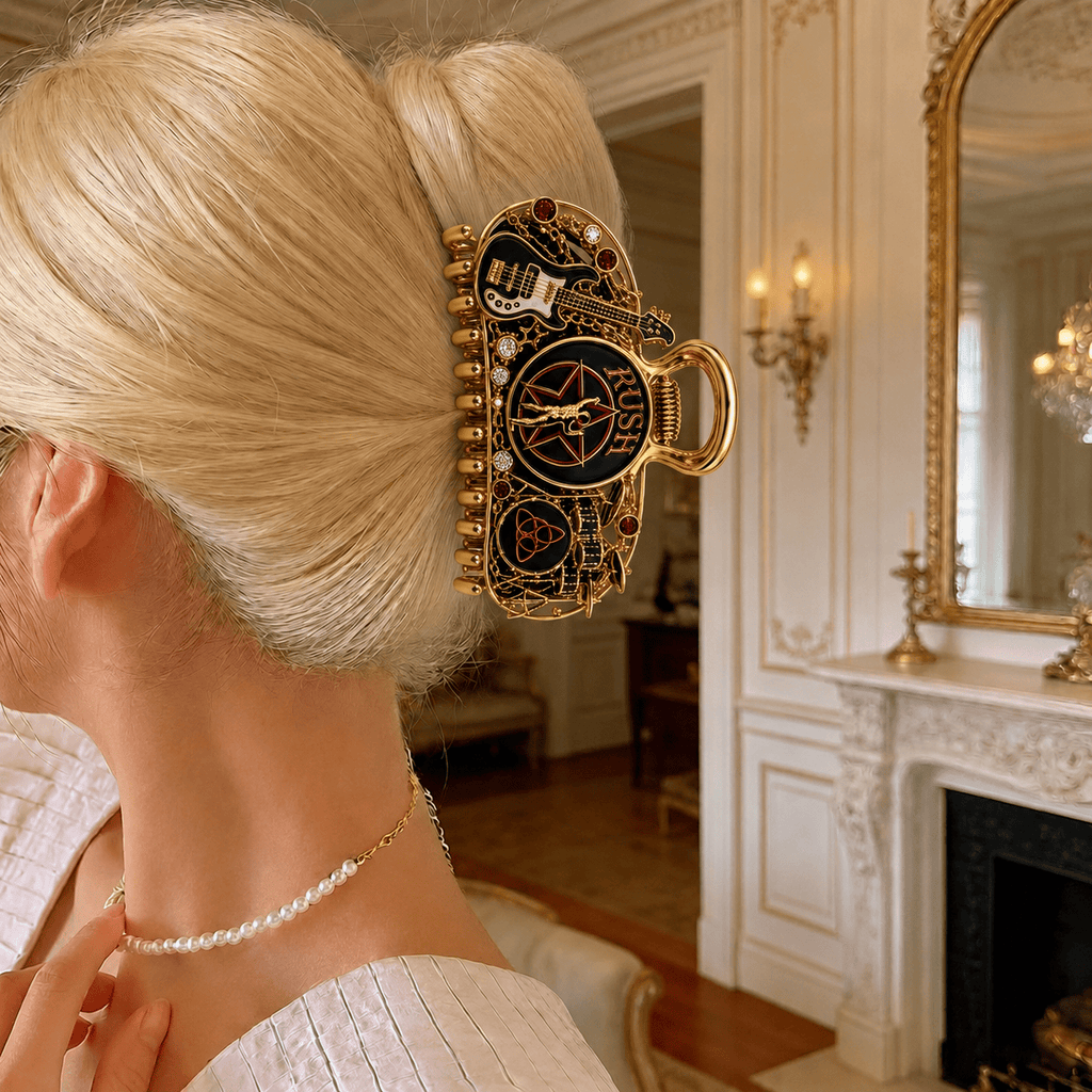 RSH Elegant Gold Hair Clip For Women TMH