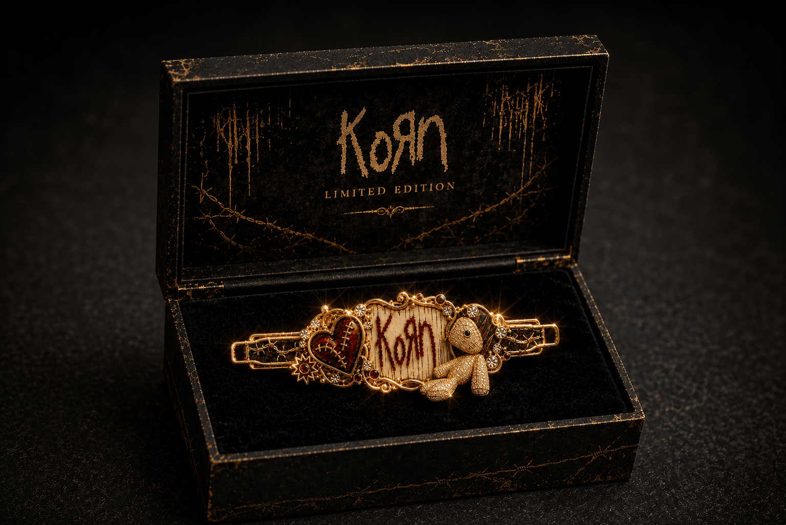 KRN Elegant Gold Hair Clip For Women TMH