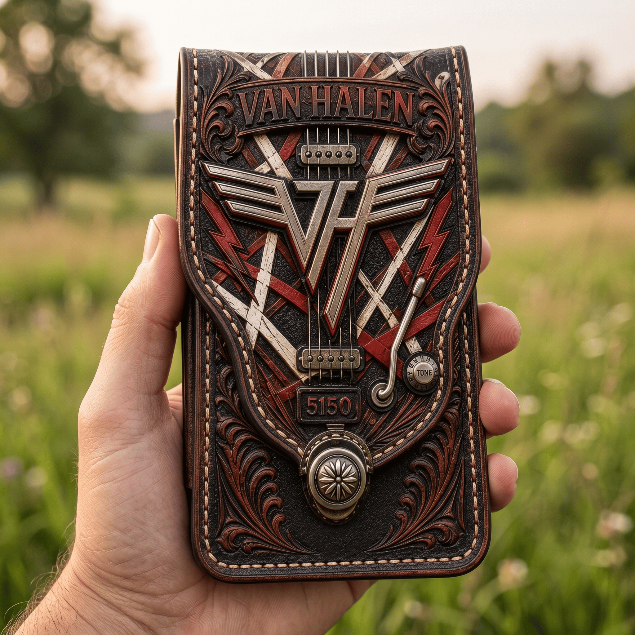 VHL Western Leather Belt Phone Holster HTTT