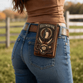 FLM Western Leather Belt Phone Holster HTTT