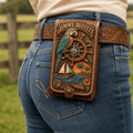 JMBF Western Leather Belt Phone Holster HTTT