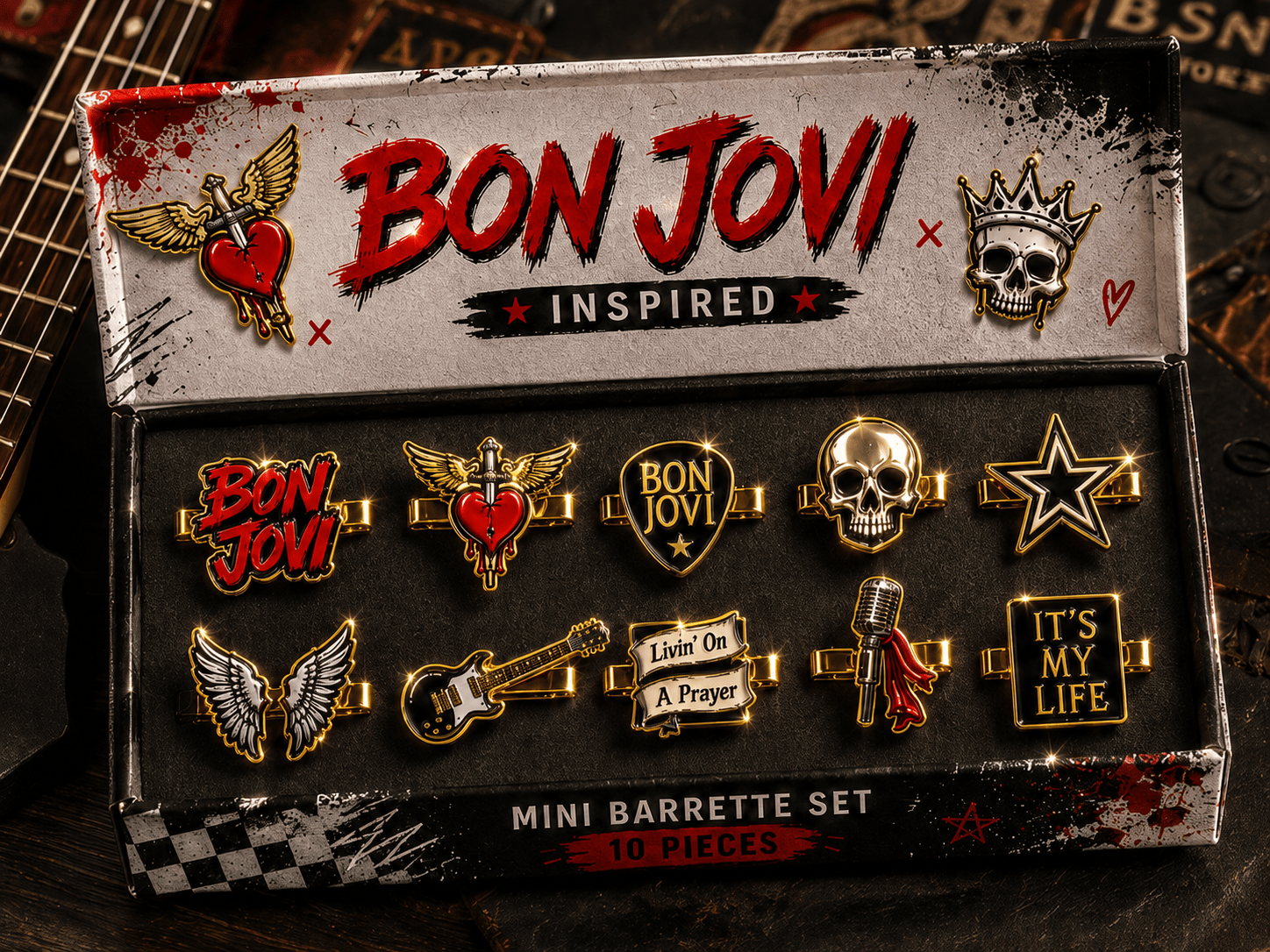 BJV Elegant Gold Mini Barrettes for Women TMH