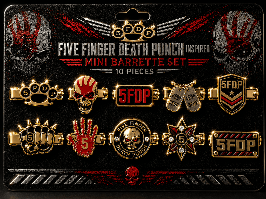FFDP Elegant Gold Mini Barrettes for Women TMH