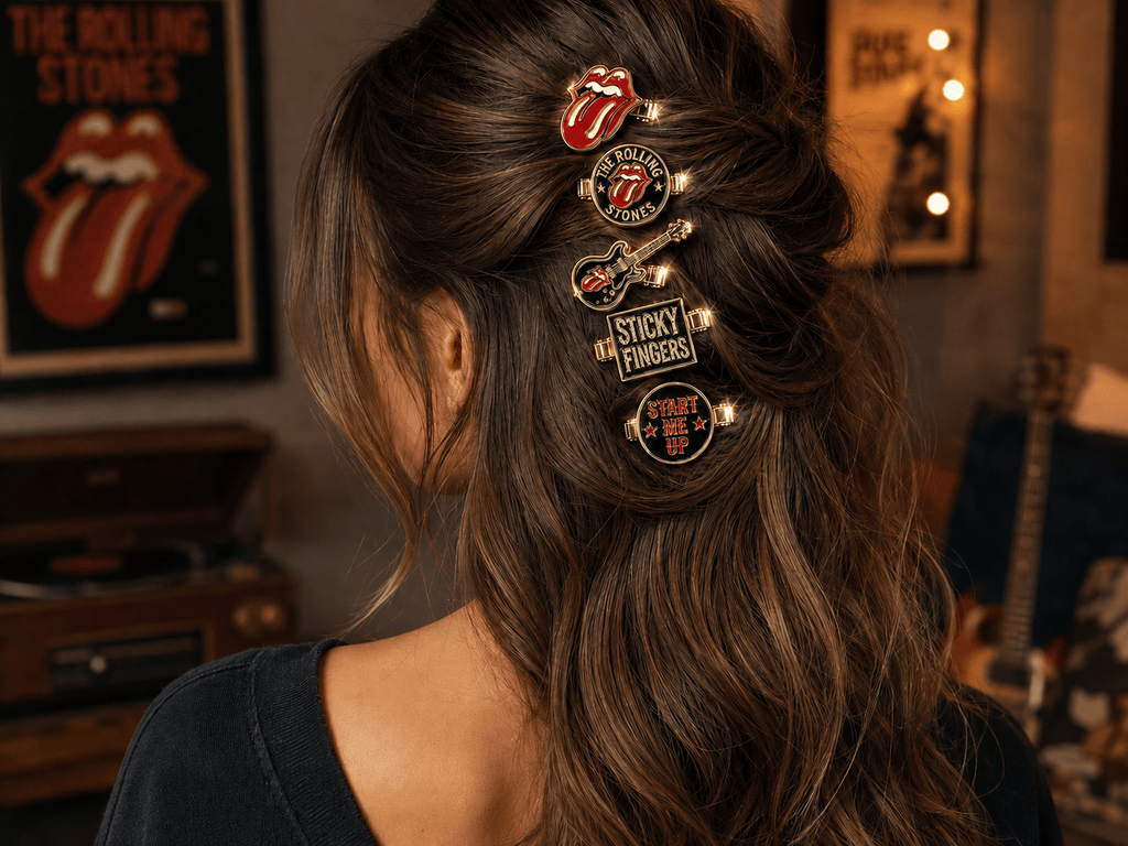 RLST Elegant Gold Mini Barrettes for Women TMH